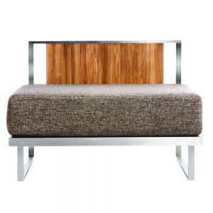 Jane Hamley Wells ABSORPTION_AS5056_modern indoor outdoor lounge armless sofa sectional teak stainless steel frame seat cushion