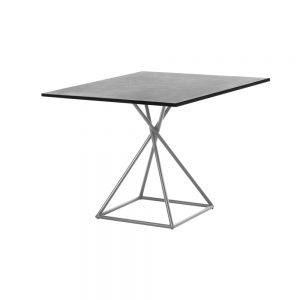 Jane Hamley Wells BB_BB8101_A modern indoor outdoor square dining table granite top stainless steel square base