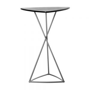 Jane Hamley Wells BB_BB8103_A modern indoor outdoor triangle bar table granite stainless steel triangle base