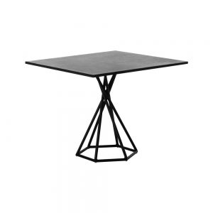 Jane Hamley Wells BB_BB8201_A modern indoor outdoor square dining table granite powder-coated hexagon base