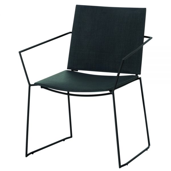 Jane Hamley Wells BB_BB9103-PDC_A contemporary outdoor stacking restaurant armchair mesh seat powder-coated stainless steel