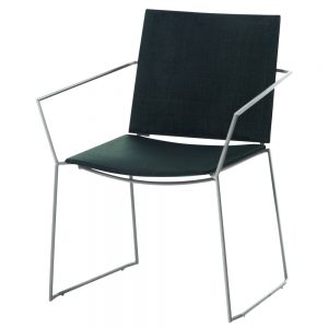 Jane Hamley Wells BB_BB9103-SS_A comtemporary outdoor stacking restaurant armchair mesh seat stainless steel