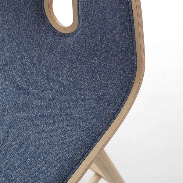 Jane Hamley Wells GOTHAMWOODY_SG-I modern stool bentwood upholstered seat on ash wood legs detail_1