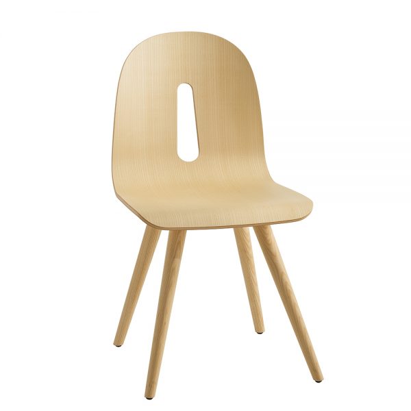 Jane Hamley Wells GOTHAMWOODY_S_A modern guest seating café dining chair molded wood seat on wood legs