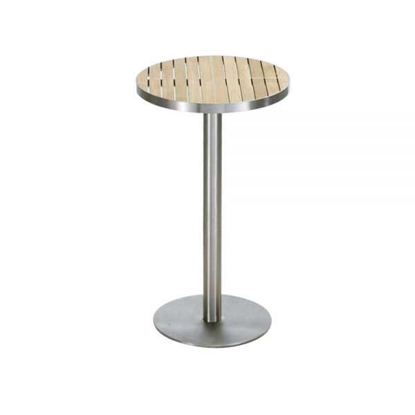 Jane Hamley Wells KURF_8709 luxury modern outdoor round bar table teak stainless steel