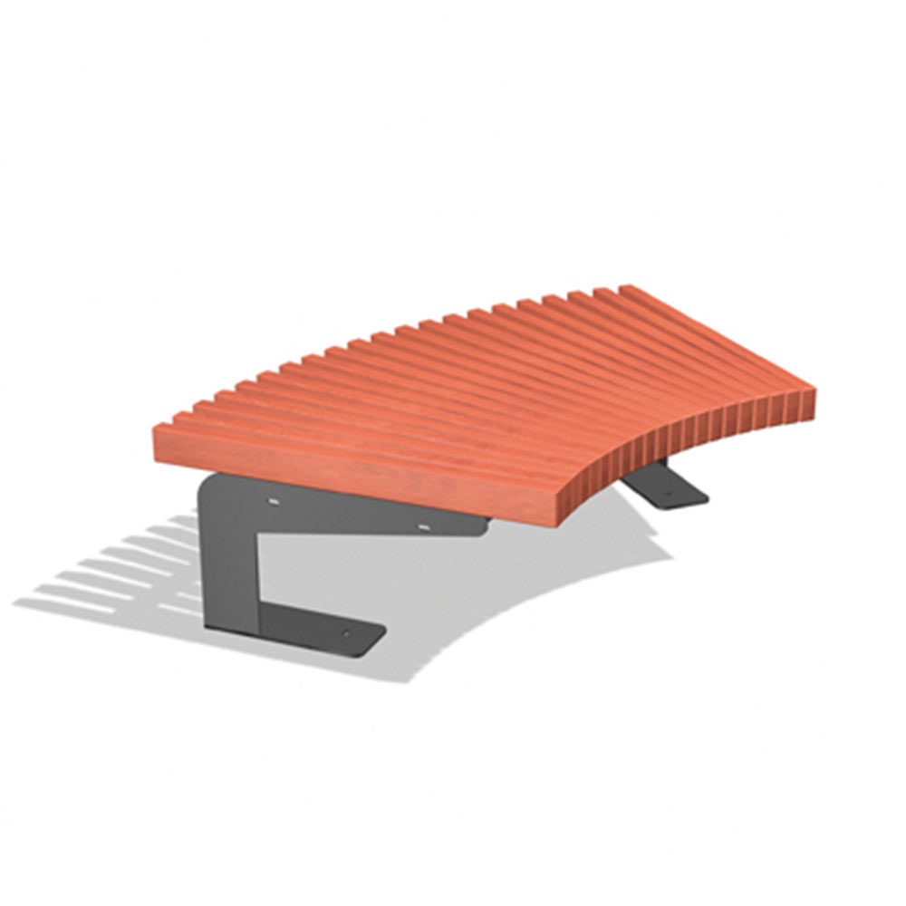 Jane Hamley Wells BOA_DSC1014103_A commercial urban park curved bench backless hardwood seat steel frame